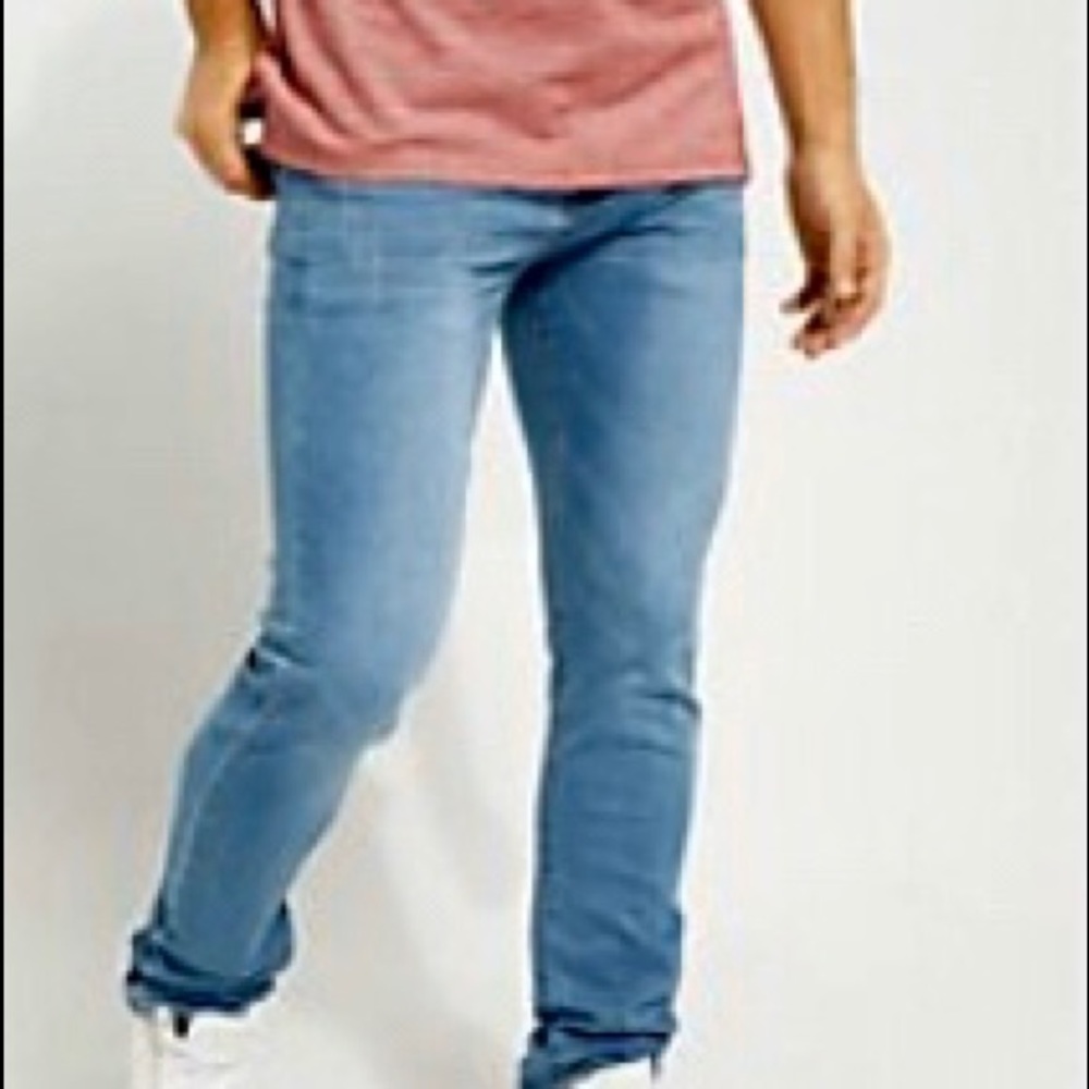 Men Super Skinny Blue Jeans Size 32/32